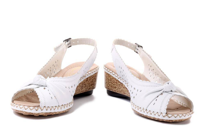 RIEKER 66176-81 white, sandały damskie