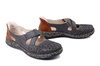 RIEKER 46352-45 grey, półbuty letnie damskie