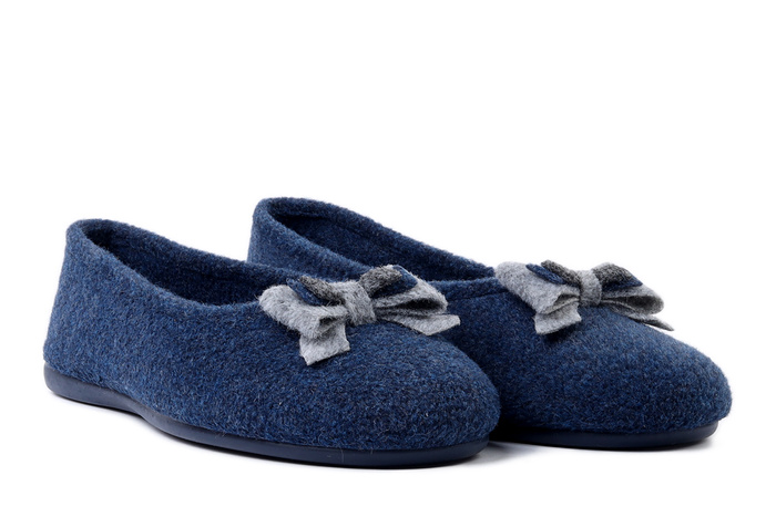 MANITU 340083-05 blue, kapcie damskie