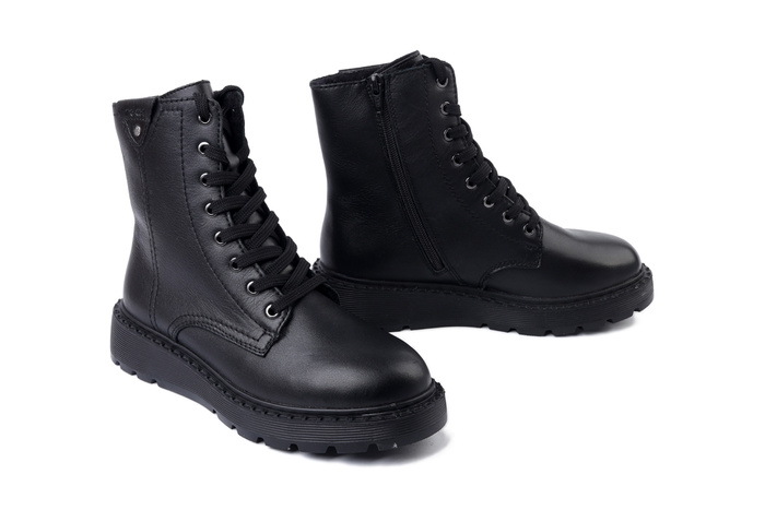 RIEKER 70408-00 black, trzewiki damskie