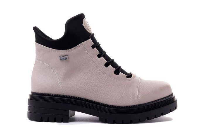 RIEKER TEX Y3163-60 beige, trzewiki damskie