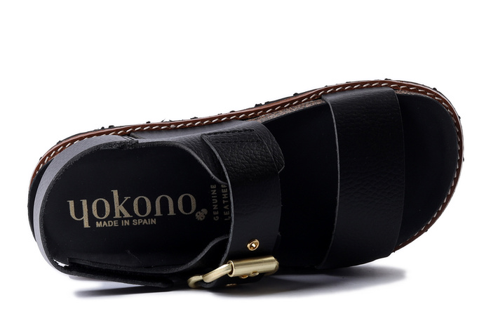 YOKONO OCA-254 OPA negro, sandały damskie