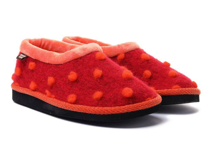 MANITU 340007-04 rot/orange, kapcie damskie