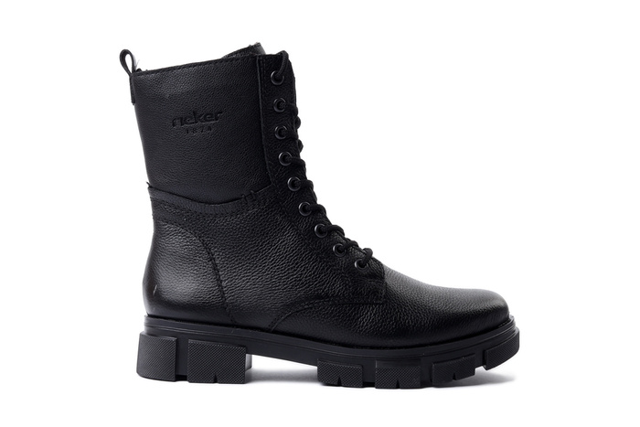 RIEKER Y7116-00 black, trzewiki damskie
