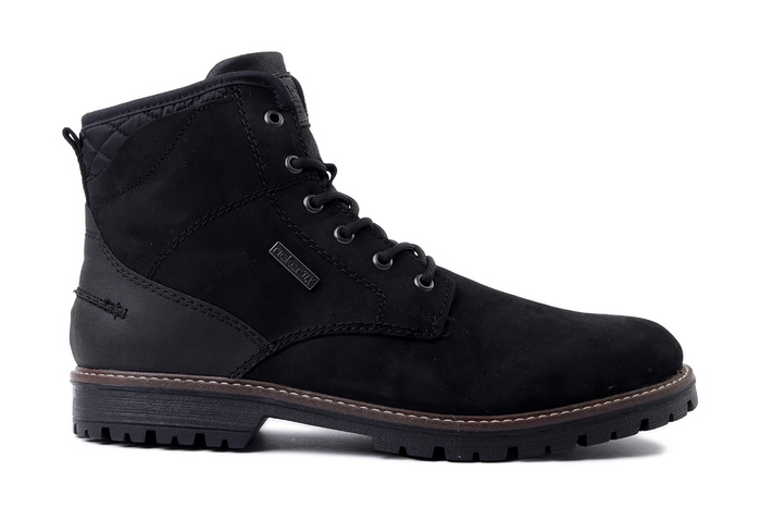 RIEKER TEX F3614-00 black, trzewiki męskie