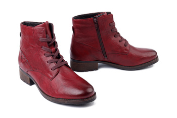 JOSEF SEIBEL 75317 VL160 410 Kate 17 bordeaux, trzewiki damskie