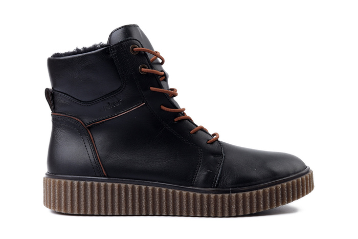 RIEKER Y4303-00 black, trzewiki damskie