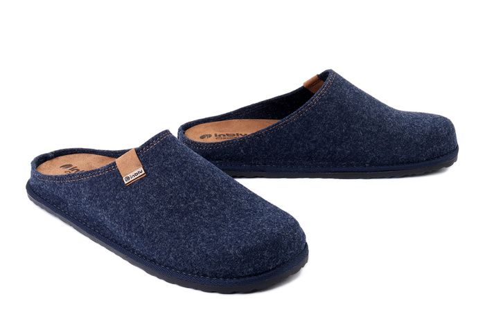 INBLU SI-25 041 szaro-niebieski, kapcie męskie
