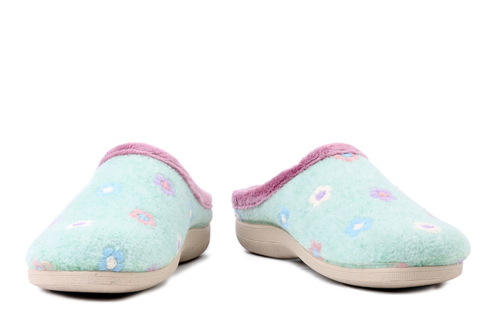 MANITU 320078-71 pastelgrun, kapcie damskie