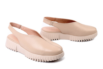 WONDERS A-4411 beig, sandały damskie