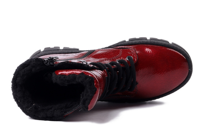 RIEKER Y0220-33 red, trzewiki damskie
