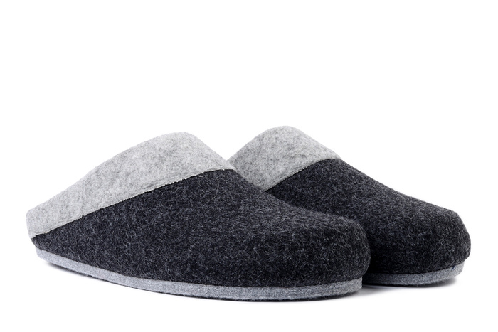DR. BRINKMANN 320710-09 grau, kapcie damskie