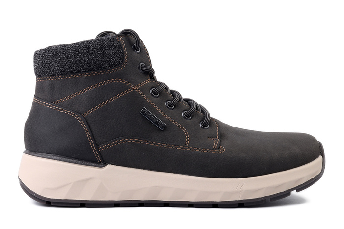 RIEKER TEX 11502-45 grey, trzewiki męskie