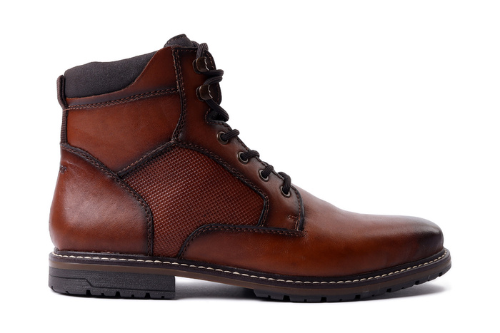 RIEKER 13731-22 brown, trzewiki męskie
