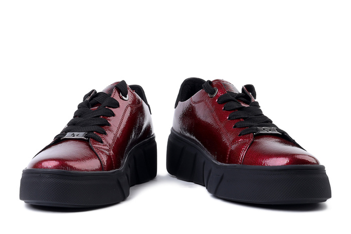 RIEKER W2601-35 red, półbuty damskie