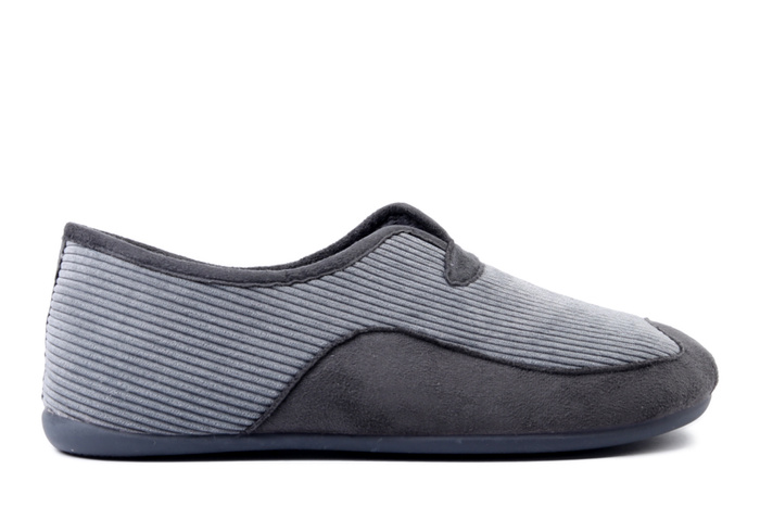 MANITU 240006-91 hellgrau, kapcie męskie