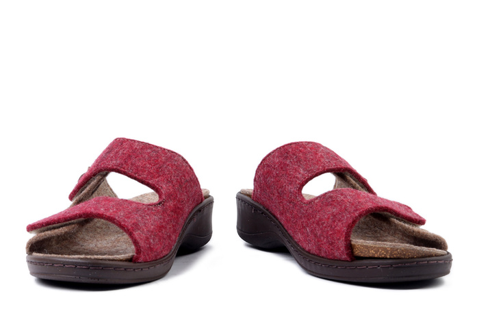 DR. BRINKMANN 330047-41 bordeaux, klapki damskie