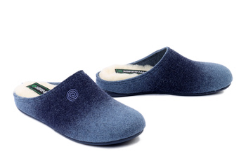 DR. BRINKMANN 320714-51 mittelblau, kapcie damskie