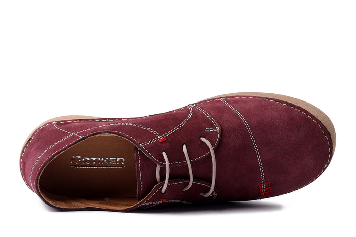 ARTIKER RELAKS 57C2111 burgund/bordowy, półbuty damskie