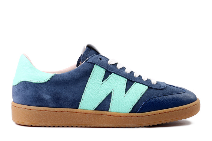 WONDERS AP-2001 baltic mint, półbuty damskie