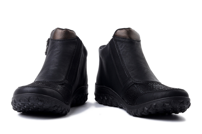 RIEKER 59558-00 black, botki damskie