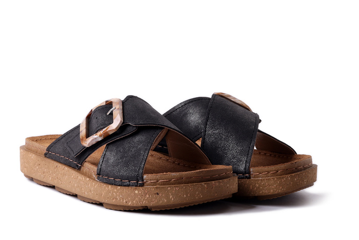 INBLU ED-25 014 czarny, klapki damskie