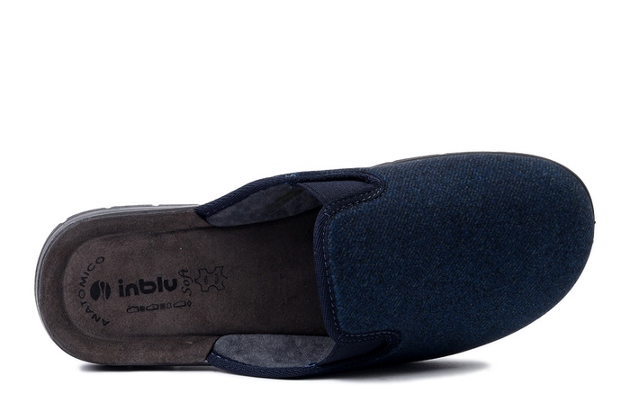 INBLU BG-59 004 granatowy, kapcie męskie
