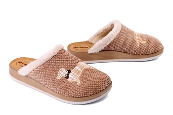 INBLU CT-42 026 piaskowy, kapcie damskie