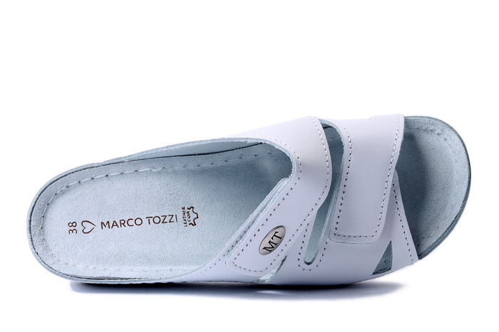 MARCO TOZZI 2-27512-42 113 white nappa, klapki damskie