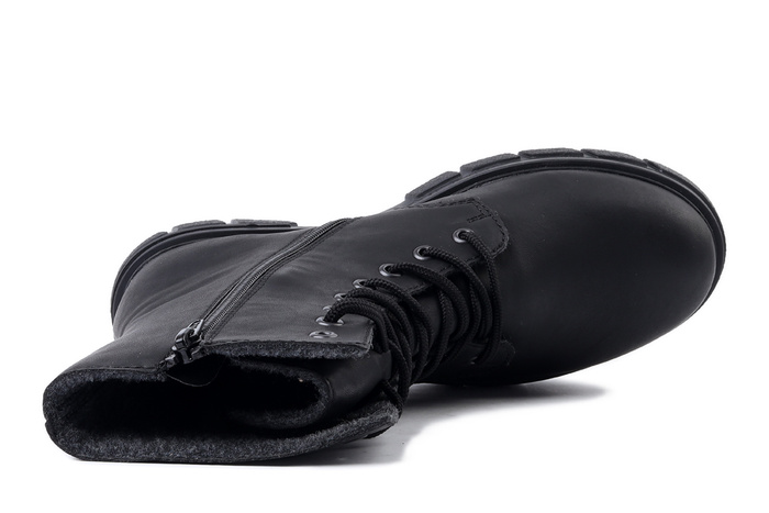 RIEKER Z9120-00 black, trzewiki damskie