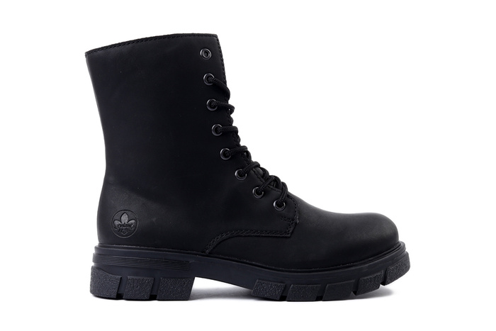 RIEKER Z9120-00 black, trzewiki damskie