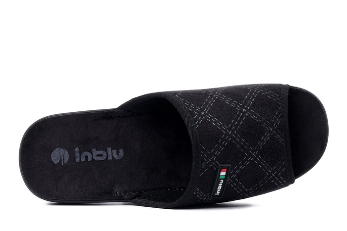 INBLU 155M 002 czarny, kapcie męskie