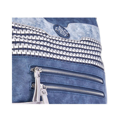 Rieker H1346-16 blue combination, torebka damska