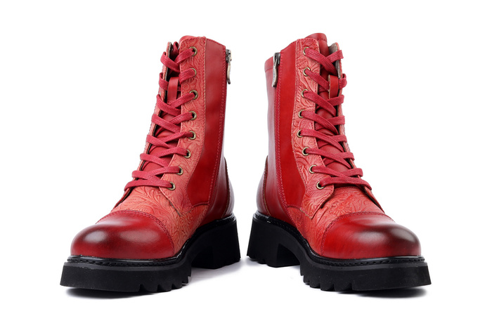 LAURA VITA 0007284 Kouleo 24 rouge, trzewiki damskie