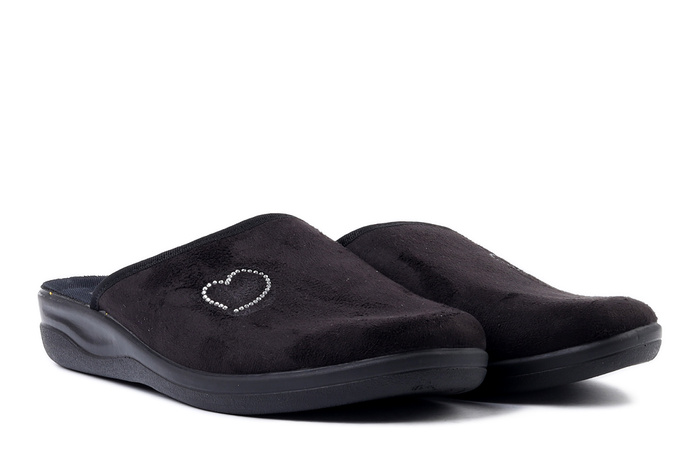 BEFADO 551D 015 czarny, kapcie damskie
