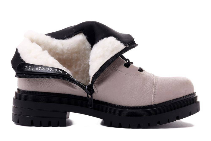 RIEKER TEX Y3163-60 beige, trzewiki damskie