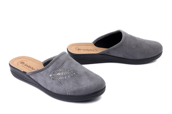 INBLU CF-48 025 szary, kapcie damskie