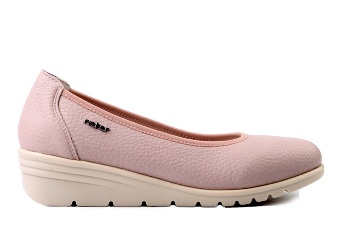 RIEKER L5360-31 pink, czółenka damskie