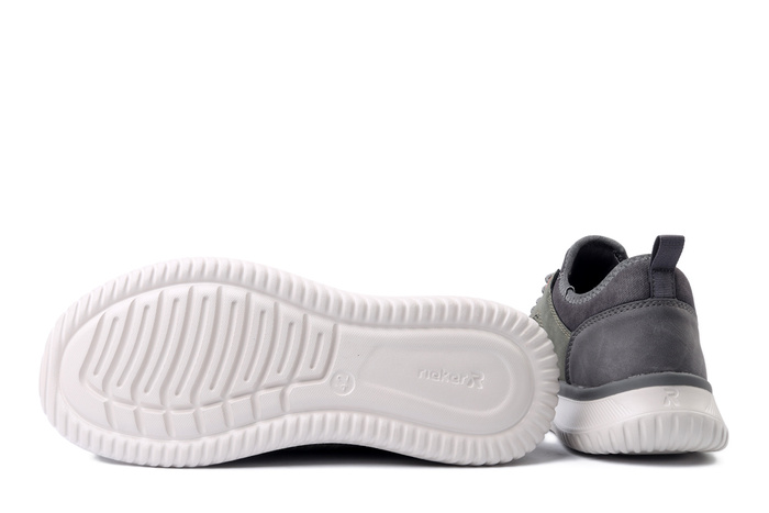 RIEKER B9651-52 green, półbuty męskie