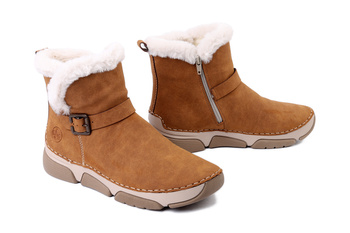 RIEKER 45966-00 brown, botki damskie