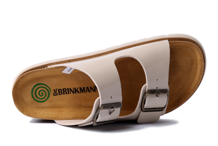 DR. BRINKMANN 700699-08 beige, klapki damskie