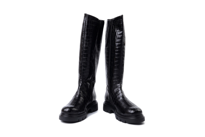 WONDERS A-4304 negro, kozaki damskie