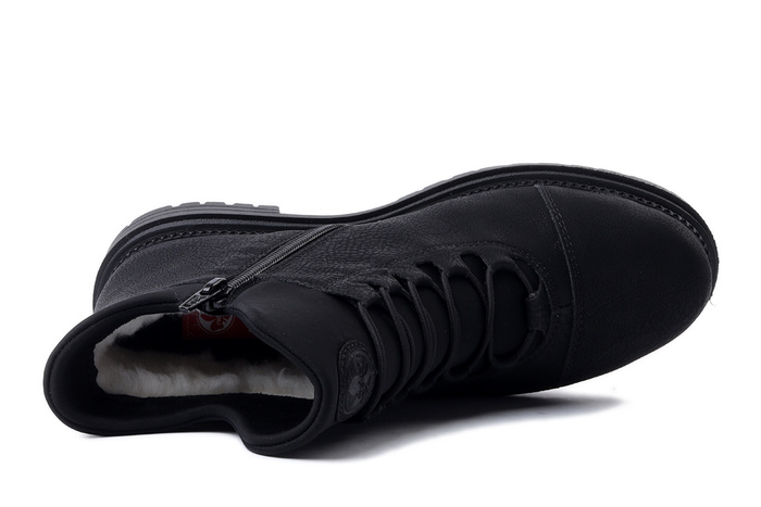 RIEKER TEX Y3163-00 black, trzewiki damskie