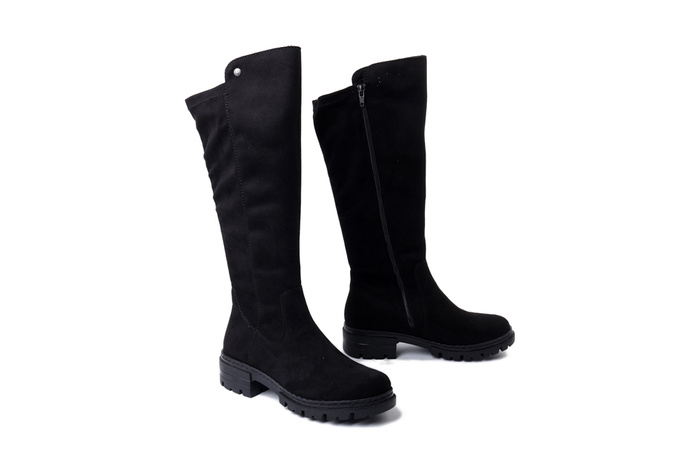 RIEKER 76890-00 black, kozaki damskie