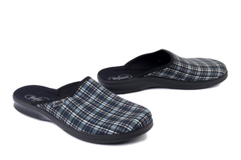 BEFADO 548M 040  granat, kapcie męskie