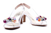 BRENDA ZARO T4027 white, sandały damskie