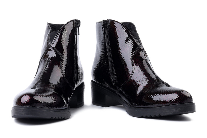 RIEKER Y0553-35 red, botki damskie