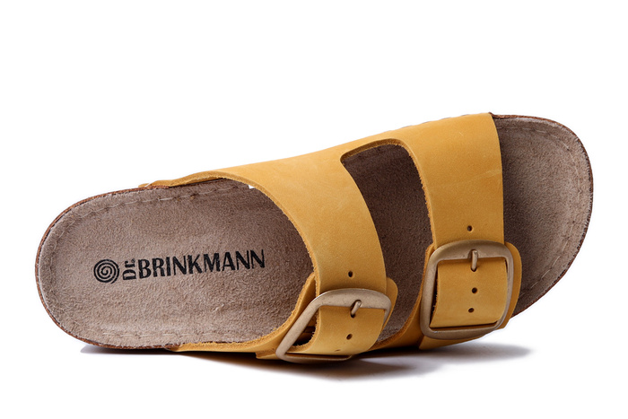 DR. BRINKMANN 700741-06 gelb, klapki damskie