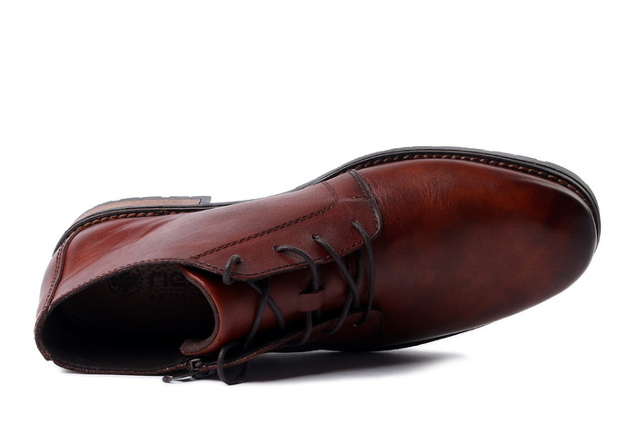 RIEKER 14609-24 brown, trzewiki męskie