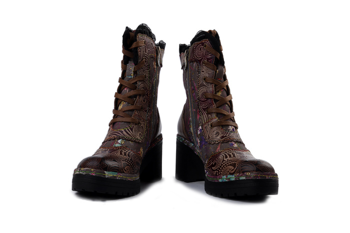 LAURA VITA 0007151 Monao 14 mauve, trzewiki damskie